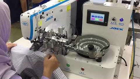 Jack JK T1903GR D - Full Automatic Button Attaching with Auto Feeding Buttom machine