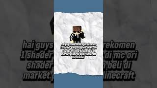 1 rekomendasi shader dari saya#matalentera #topaddons1 #minecraftshorts #shadermc