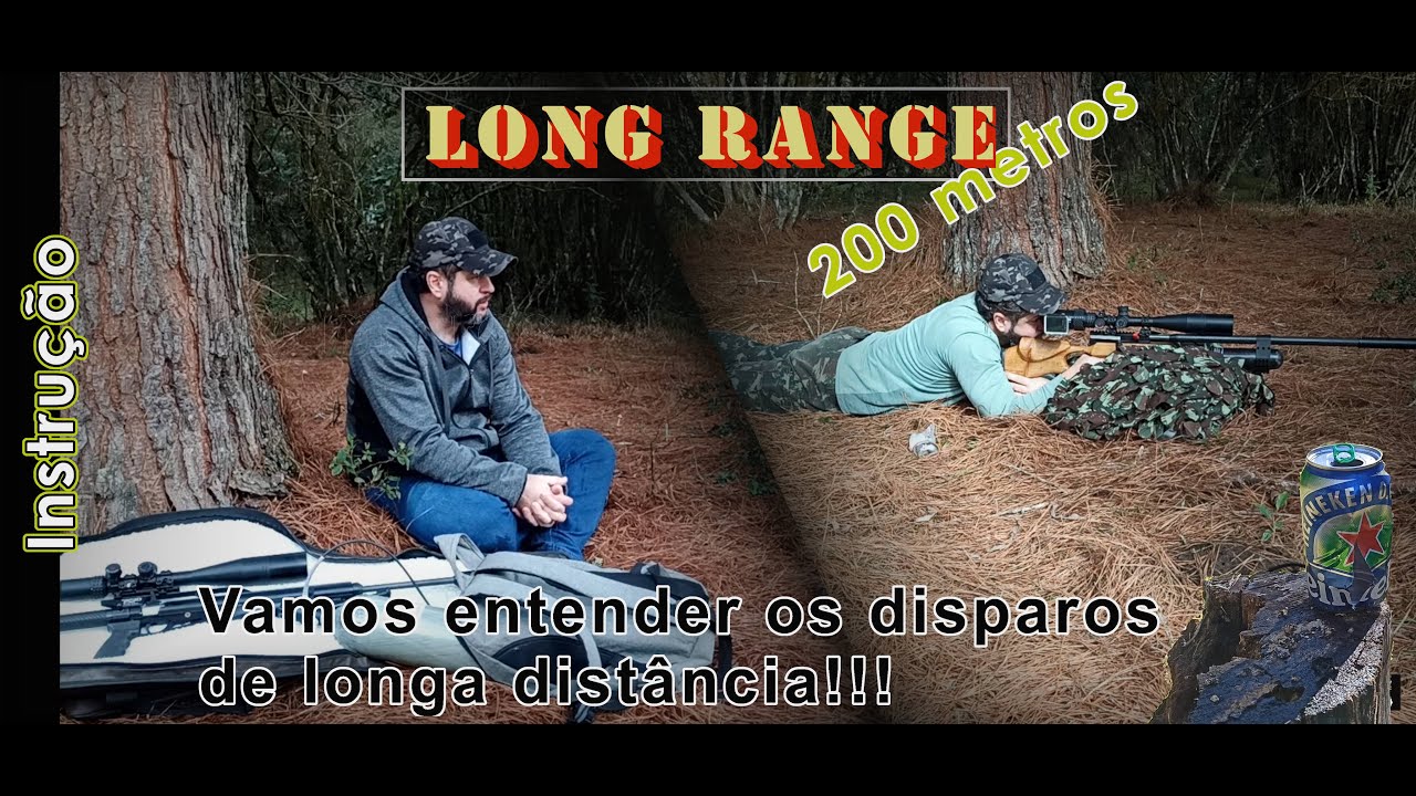 Desfio Long Range -  Alvos à 150m e 200m com PCP Custom 5.5mm