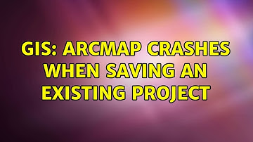 GIS: ArcMap crashes when saving an existing project