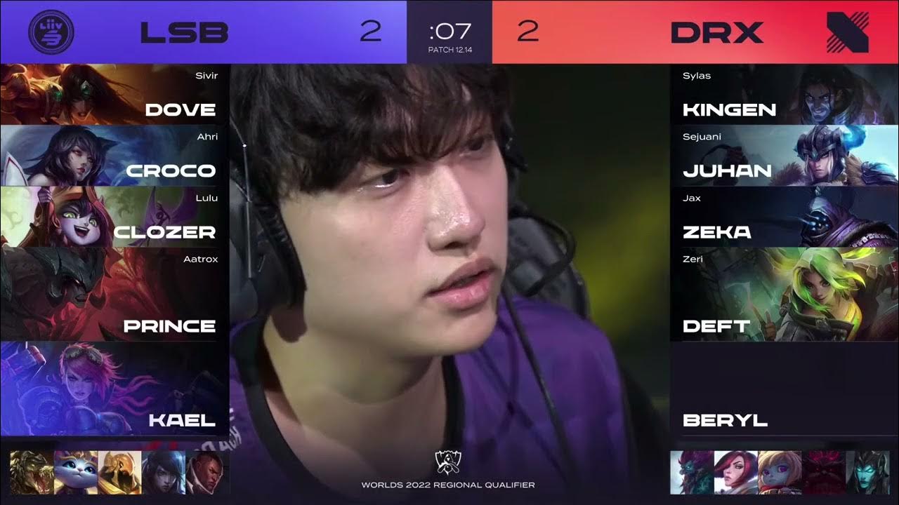 LCK Regional Qualifier Finals LSB vs DRX (Game 5) YouTube