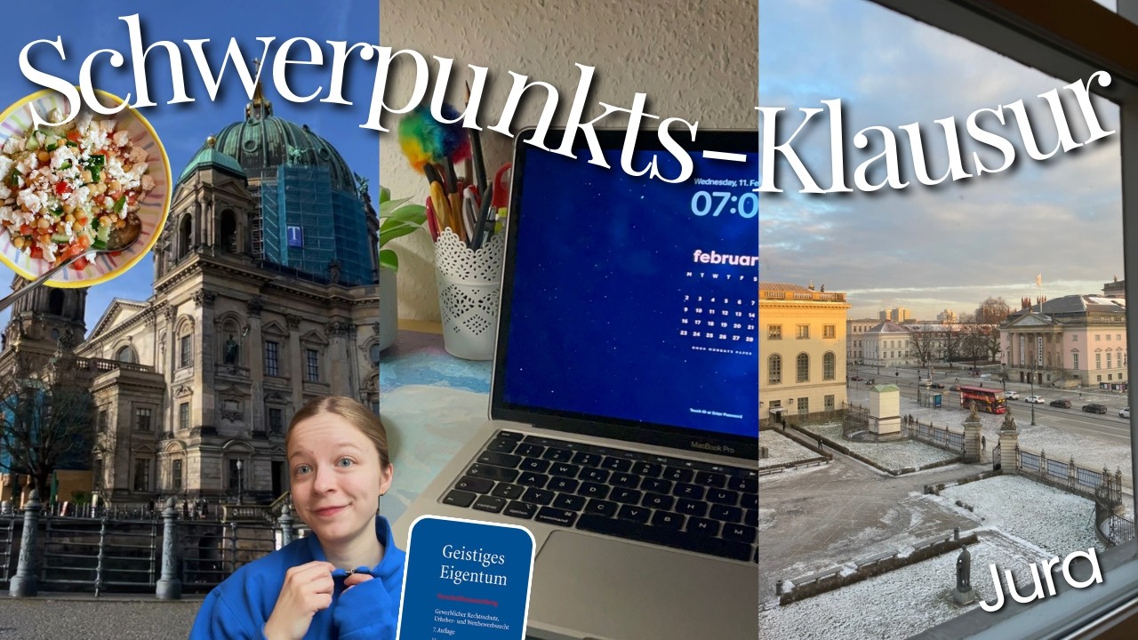 Schreibe meine Schwerpunktsklausur mit mir :)) | Vlog | Marlenes Mind