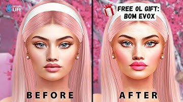 💄 Easy Bakes On Mesh (BOM) Makeup Tutorial | 🎁 FREE Lelutka EvoX Make Up | Second Life