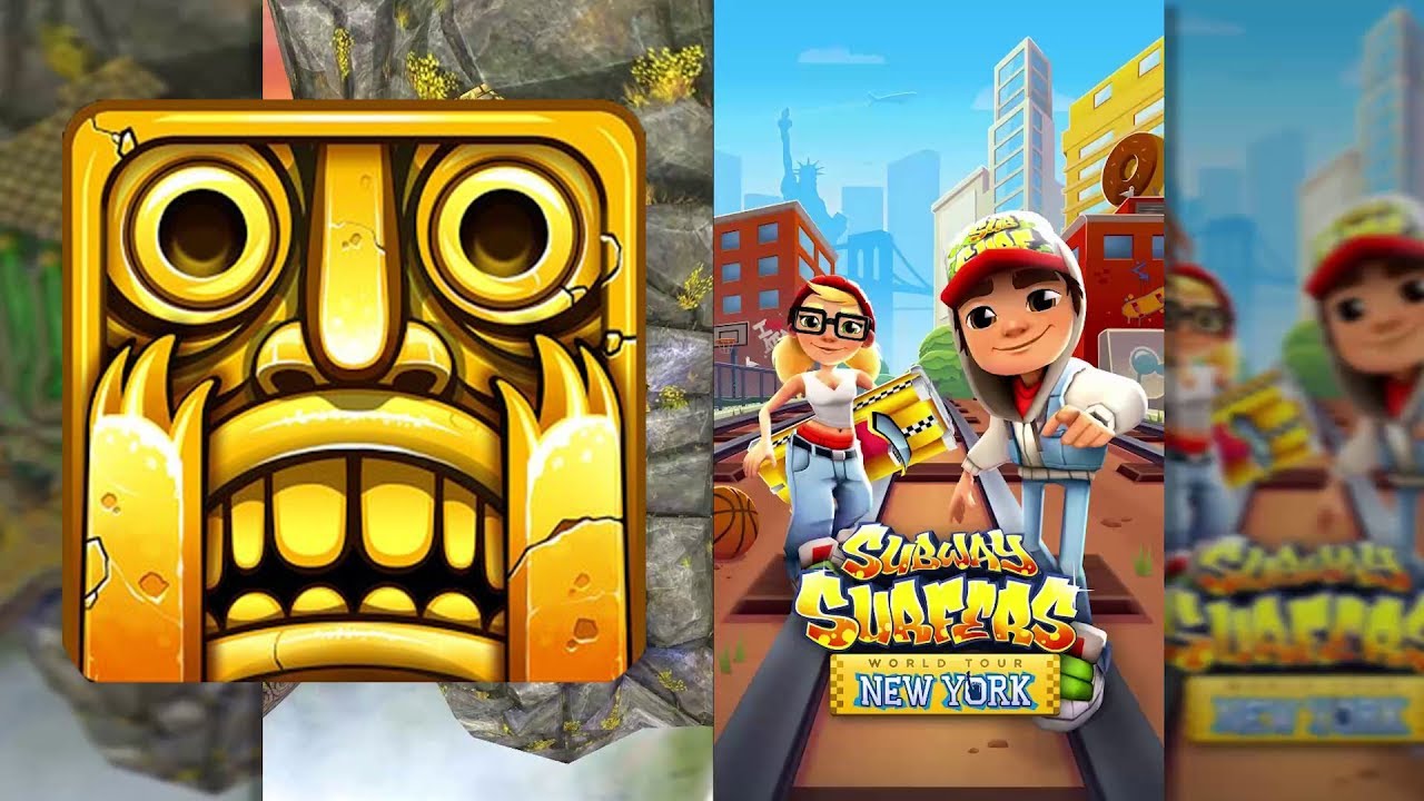 Temple Run 2 Sky Summit Vs Subway Surfers New York - Endless Run ...