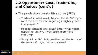 Ch. 2 - Scarcity and Trade-Offs