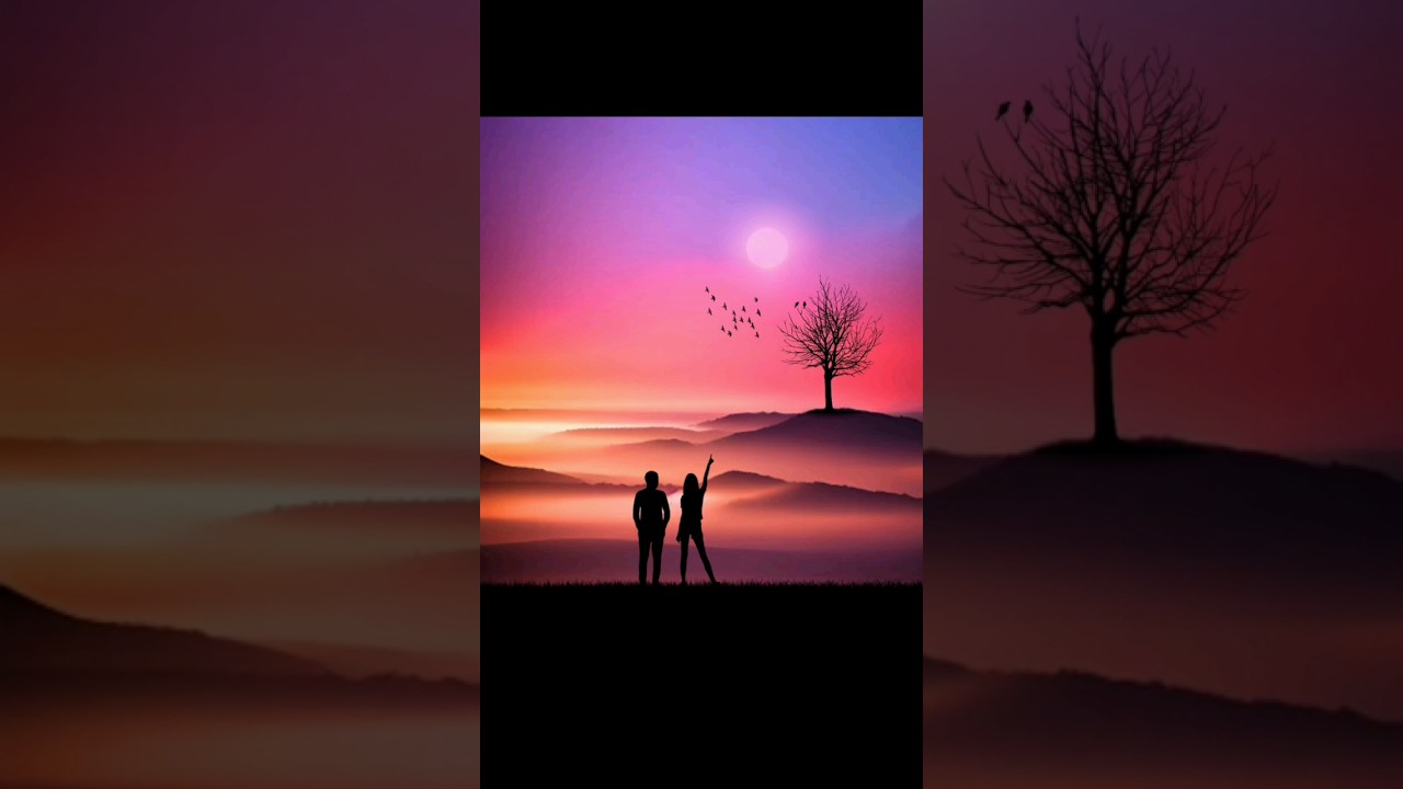 sunset 🌄 creative photo editing 📸|| picsart photo editing 