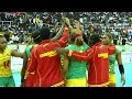 Cameroon team celebrating the bronze medal