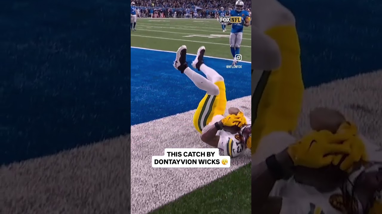 Dontayvion Wicks with a spectacular touchdown on Thanksgiving for the Green Bay Packers