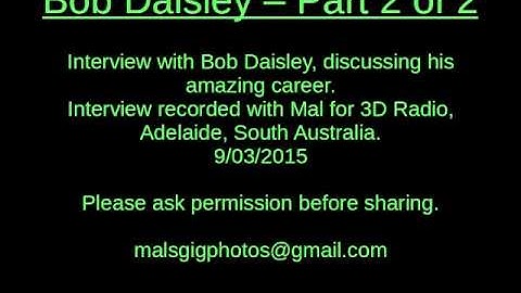 20150309 Bob Daisley Interview Part 2