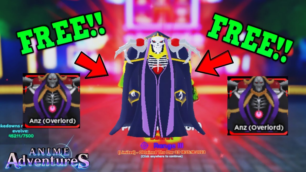 HOW TO GET THE NEW SECRET UNIT AINZ IN ANIME ADVENTURE - [Roblox] 