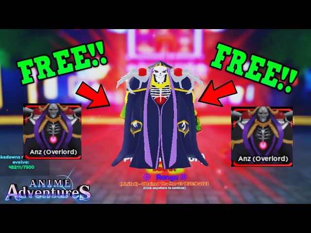 My UNIQUE Ainz Might Be META in the NEW Tournament! [🧟UPD] Anime Adventures*  Giveaway on Discord 