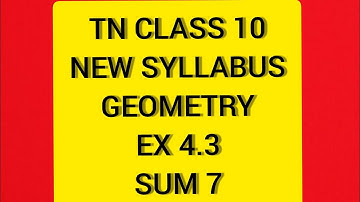 TN Samacheer 10 Maths New Syllabus Geometry Ex 4.3 Sum 7