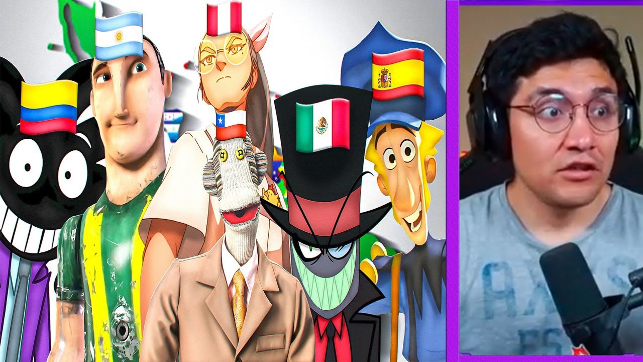 JUGANDORCRITICON REACCIONA A "LA MEJOR Y PEOR CARICATURA DE CADA PAIS DE LATAM- ESPAÑA"