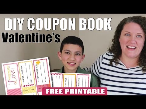 Valentine's Day Craft | DIY Coupon Book | Free Printable | Valentine's Day Ideas