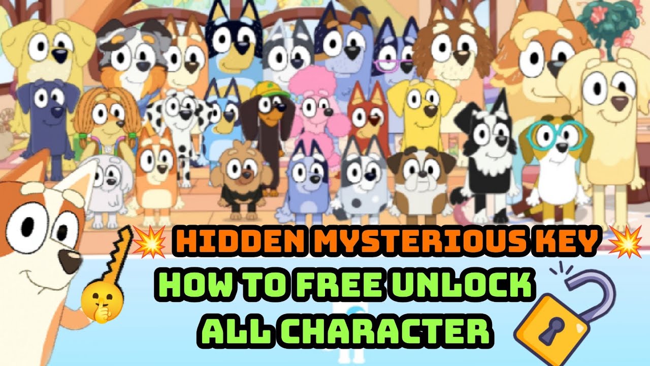 Bluey The Videogame Hidden Mysterious Key How To Free Unlock All ...