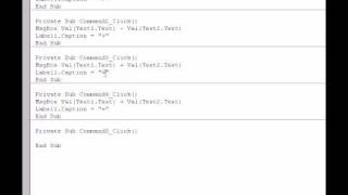 How To Make A Calculator In VB6 part2:Coding