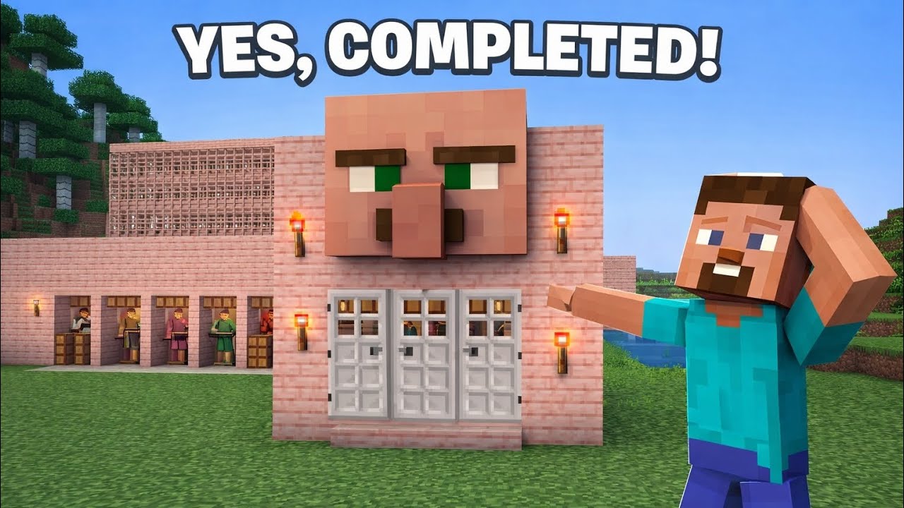 Minecraft Bulid Video I BULID TRADING HALL IN MINECRAFT #MINECRAFT - YouTube