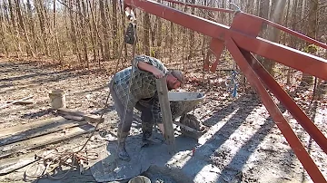 Hand Digging Water Well / Manual Percussion Drilling.  Part 4