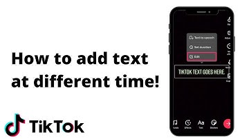 How To Add Text At Different Time On TikTok 2024