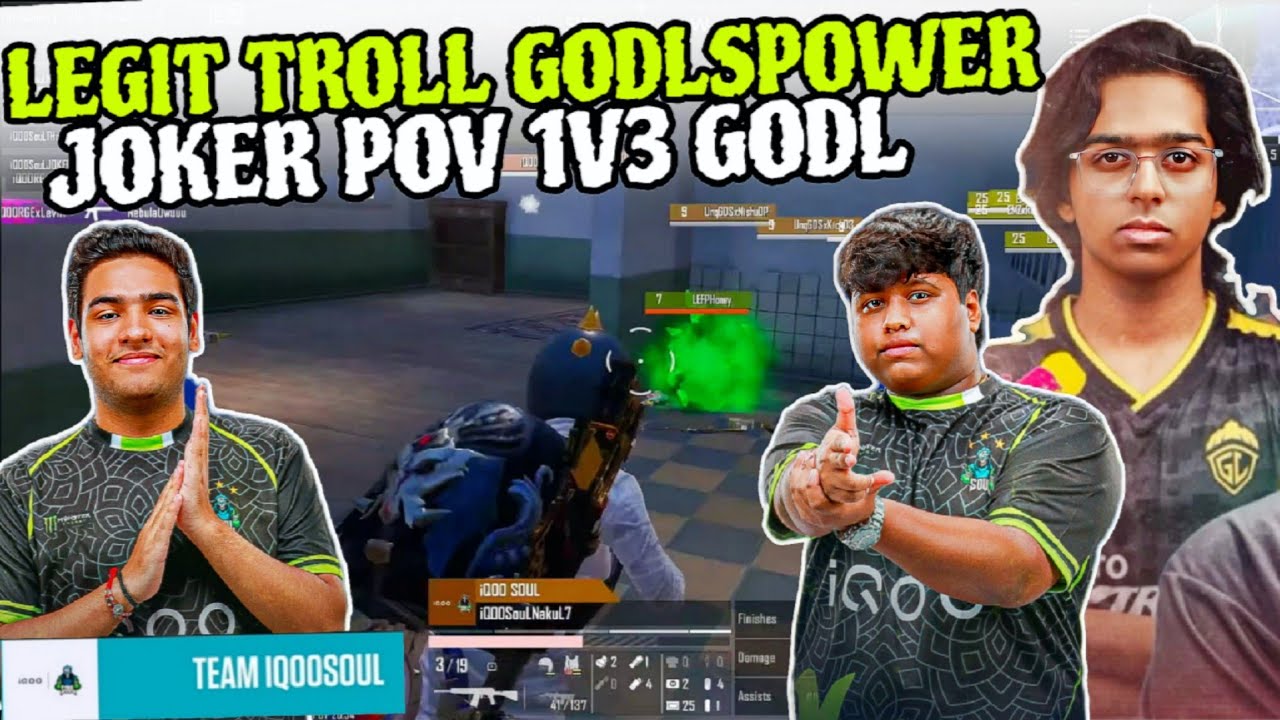 SouL Legit Funny Troll Spower 😂 Joker Pov 1v3 🔥 Choke in GSG Esports Blizzard SF D2 ✅ S8UL iQOOSouL