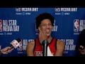 Jalen Johnson Media Day Press Conference at First All-Star Weekend