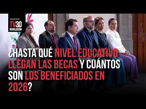 Más de 20 millones de estudiantes tendrán beca en México durante 2026