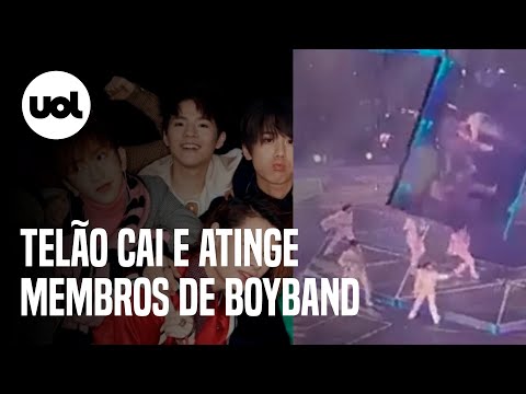 Telão cai e atinge membros da boyband Mirror em show em Hong Kong