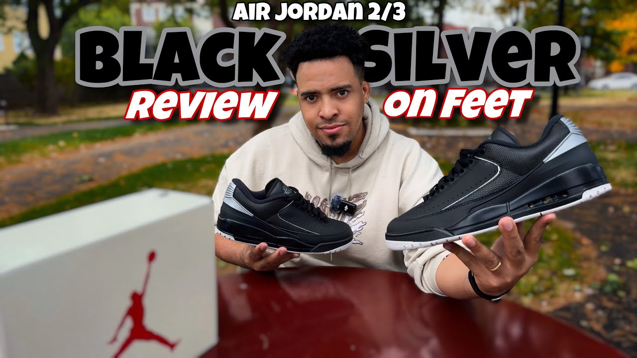 Air Jordan 2/3 Black & Grey - Review & On Feet - YouTube