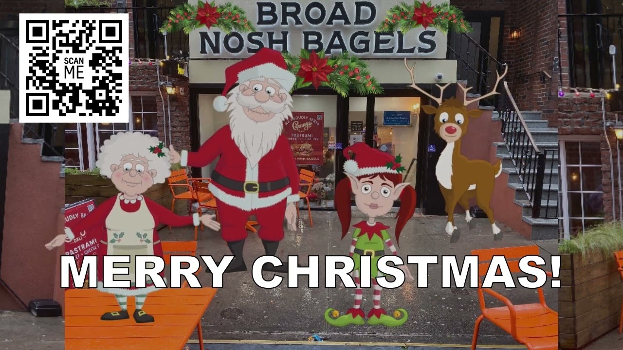 Merry Christmas Happy Order Holiday Catering From Broad Nosh Bagel Deli #catering Broad Nosh Bagel Deli Catering NYC