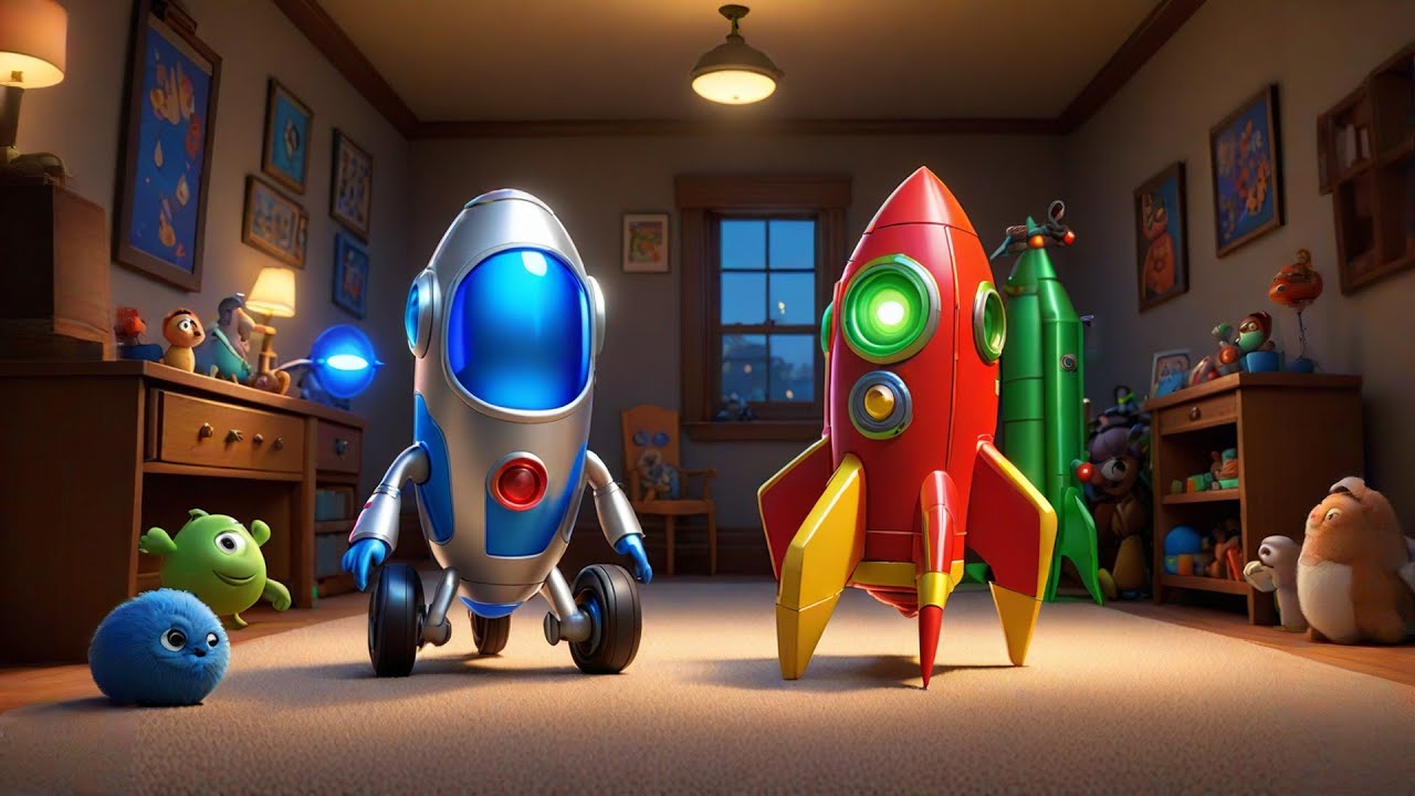 Two Toy Rockets Zoom and Zap | Space Counting Song for Kids | Fun Rocket Nursery Rhyme