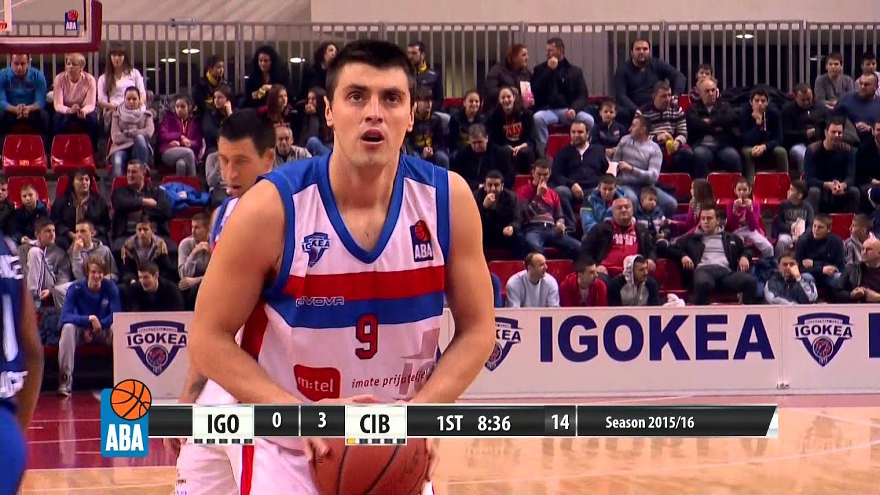 ABA Liga 2015/16, Round 21 match: Igokea - Cibona (24.1.2016)