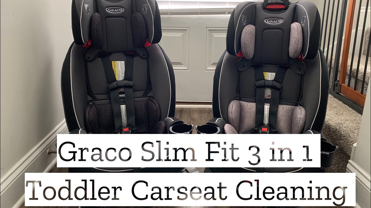 GRACO SLIM FIT 3 in 1 CAR SEAT CLEANING // EXTREME TODDLER CAR SEAT DEEP  CLEANING 