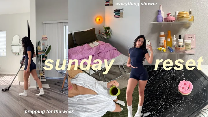 Sunday reset routine 🫧 | deep cleaning & productive prep for the week