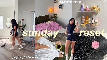 Sunday reset routine 🫧 | deep cleaning & productive prep for the week