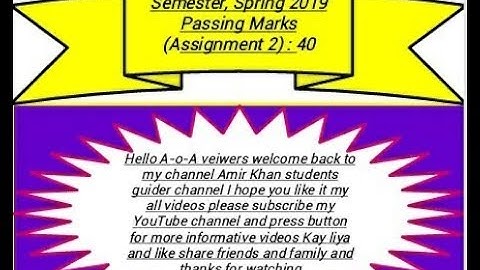 AIOU B.A English part 2 code 1424 ||  solved assignment number 2 spring 2019  full video