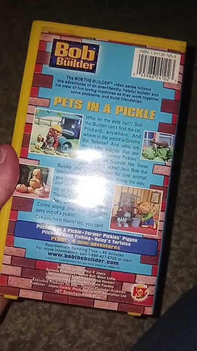 Bob The Builder Pets In A Pickle Trailer Bob the Builder: Pets in a Pickle 2001 VHS Review - YouTube