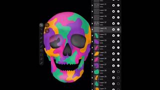 Kenneth Shinabery - Neon Techno Skull