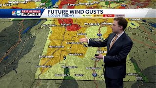 Wind gusts could cause widespread outages during Friday storm