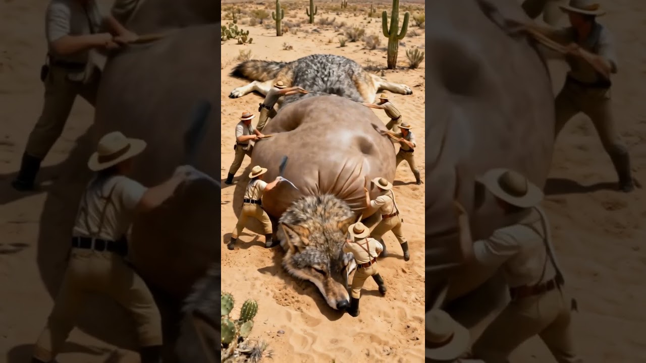 🐺 Animal Rescue Team Saves Injured Wolf From Snowstorm! 