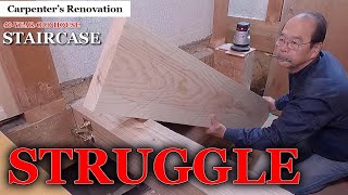 Japanese Carpenters Renovation - Making A Dangerous Staircase Safe