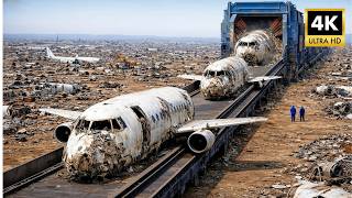 Inside a Massive Scrap Aircraft Parts Recycling Factory — From Waste to Powerful Hydraulic Cylinders