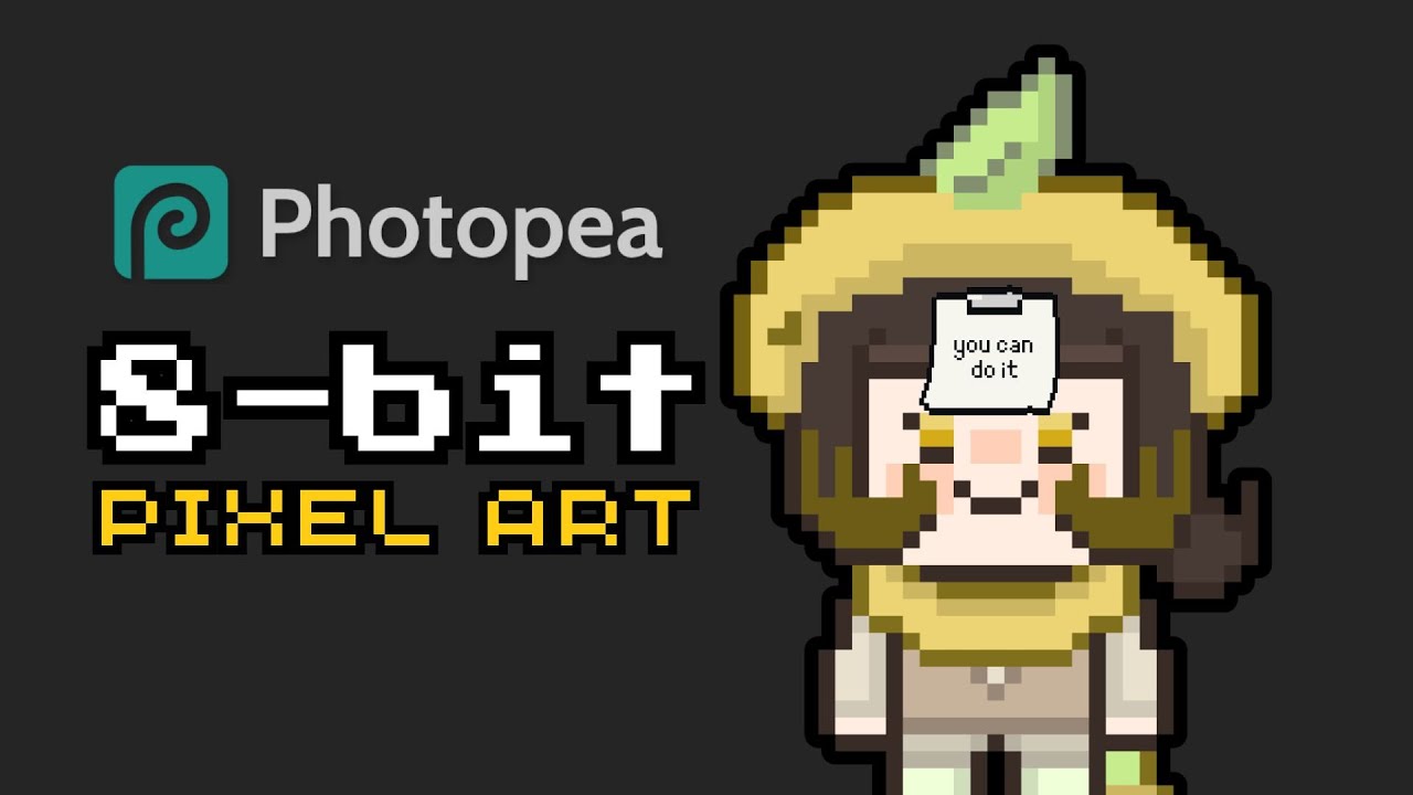 How to make Pixel Art [Tutorial for Beginners] | Photopea