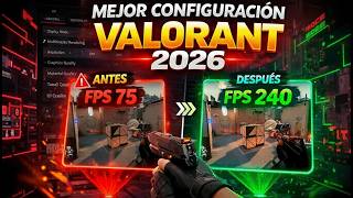 ¡MEJORES AJUSTES PARA VALORANT EN 2026! ⚙️ MÁS FPS Y MENOS INPUT LAG