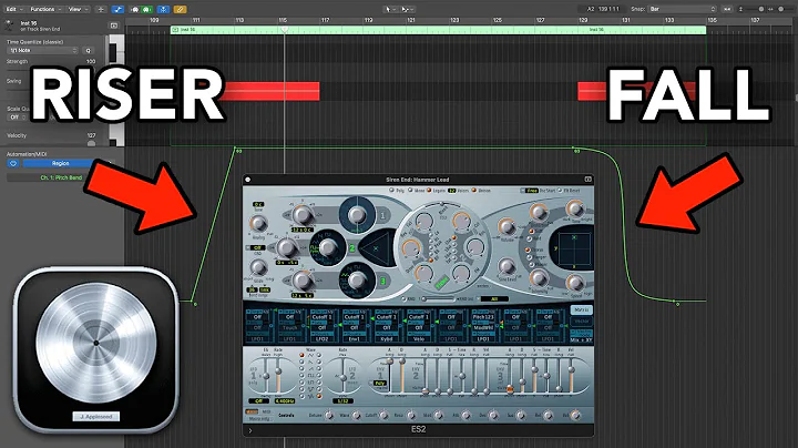 Logic Pro - Synth Pitch Risers and Fall FX (SOUND DESIGN)