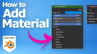 How to add materials in Blender