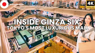 Inside GINZA SIX - Tokyo's Most Luxurious Shopping Mall | FULL Walking Tour [4K]
