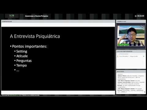 Webinar 1: Anamnese e Exame Psíquico