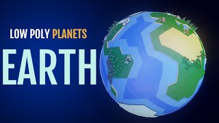 Low Poly Planet | Blender 2.8