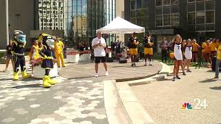 NBC 24: University of Toledo Holds Pep Rally Downtown