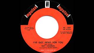 Video thumbnail of "1961 Ray Charles - I’ve Got News For You"